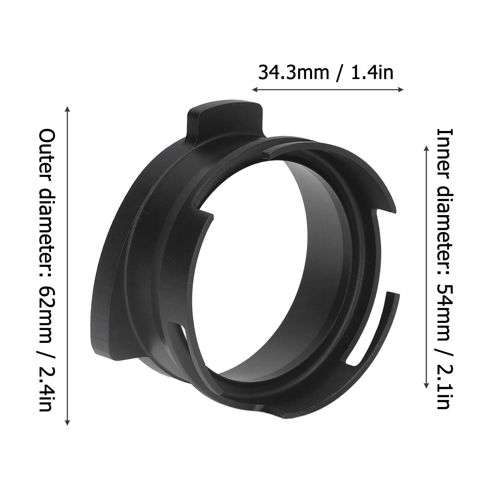 54mm Coffee Portafilter Dosing Funnel Aluminum Alloy Rotatable Dosing Funnel for Coffee Machine