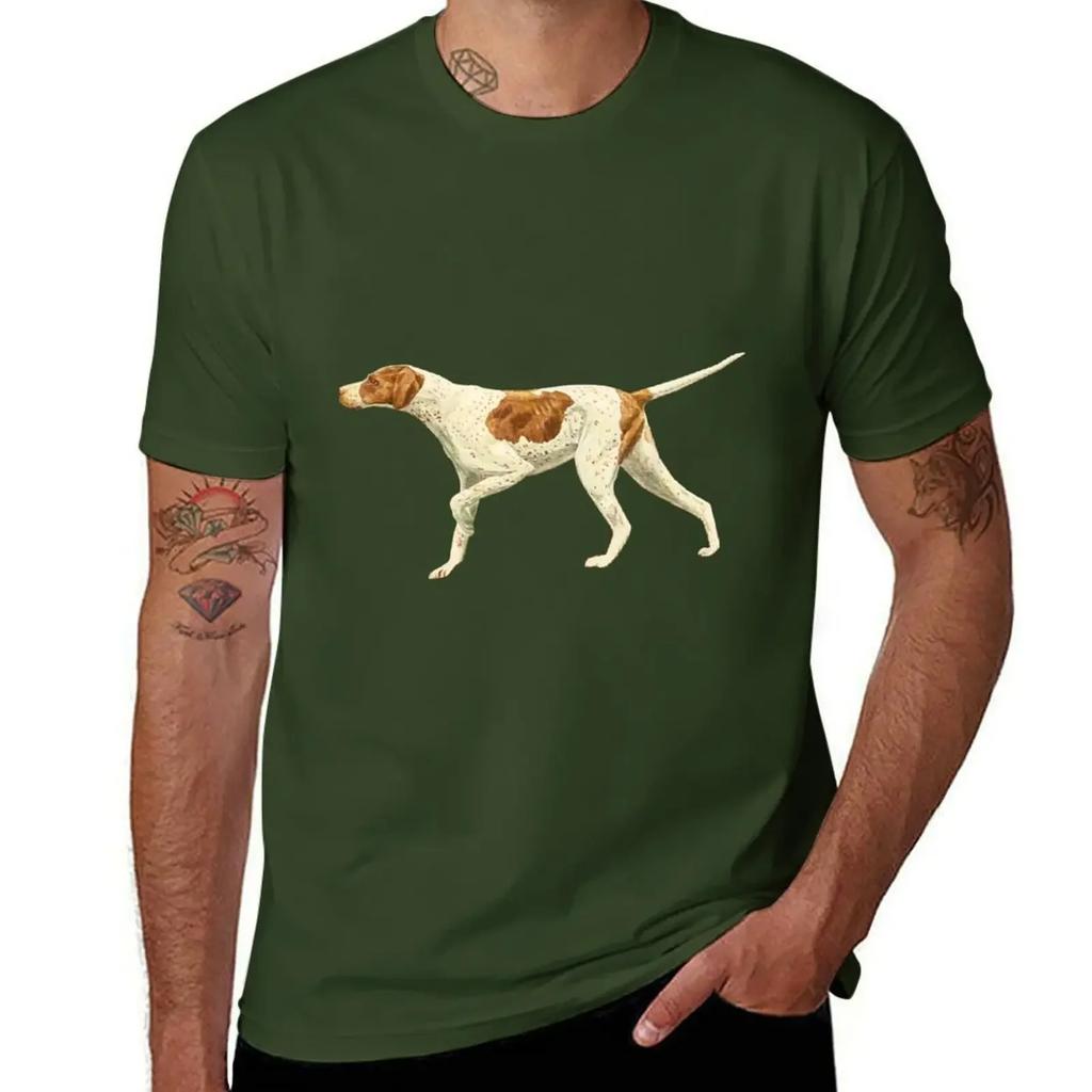 Pointer Dog Pointing English Pointer T-Shirt Bird Dog Lover T-Shirt plain Aesthetic clothing customizeds mens white t shirts