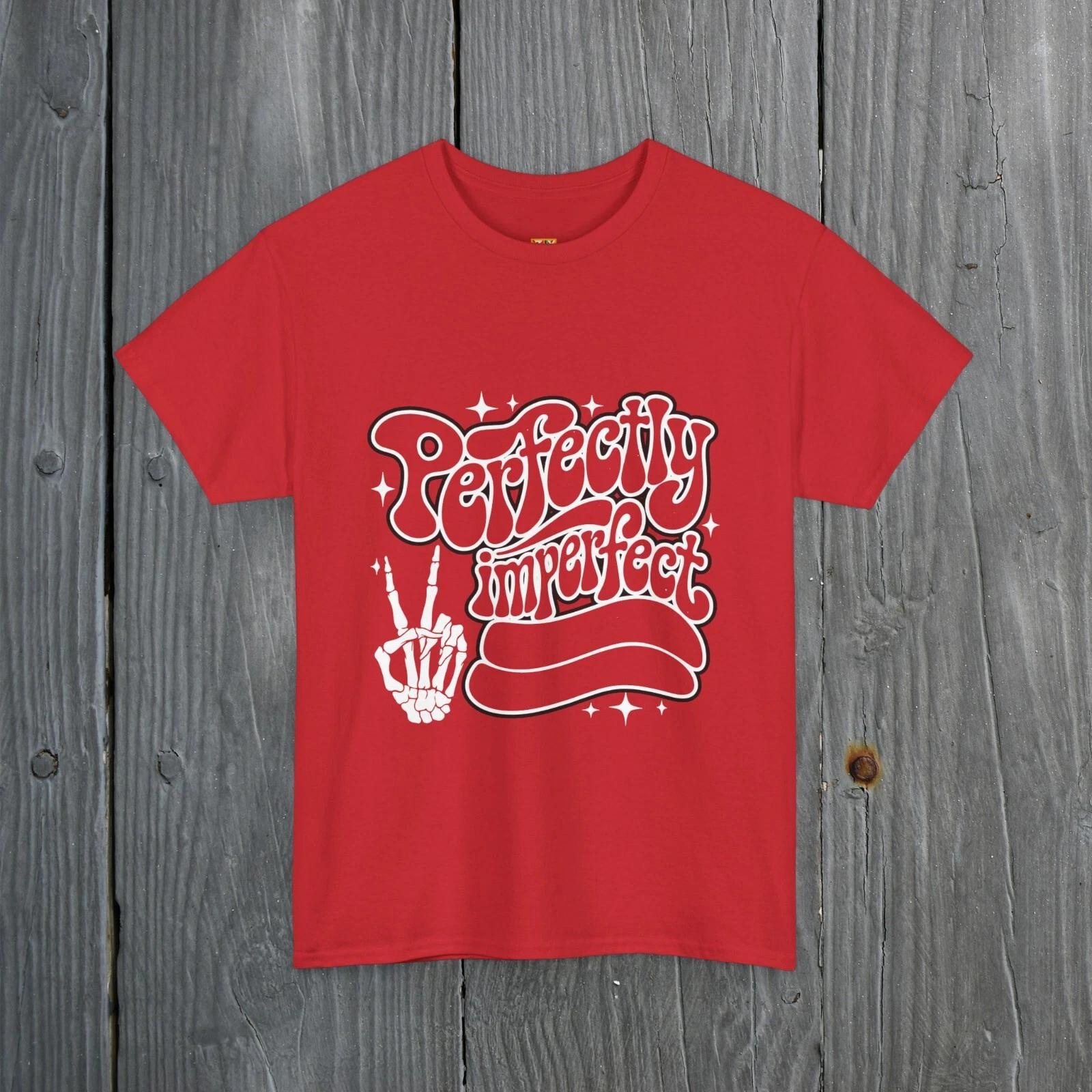 Perfectly Imperfect Unisex Heavy Cotton Tee - Casual Graphic Shirt for Everyday 2XL