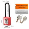 Bedi 38mm Industrial Safety Padlock: Engineering Plastic Insulated Electrical Lockout/Tagout (LOTO)