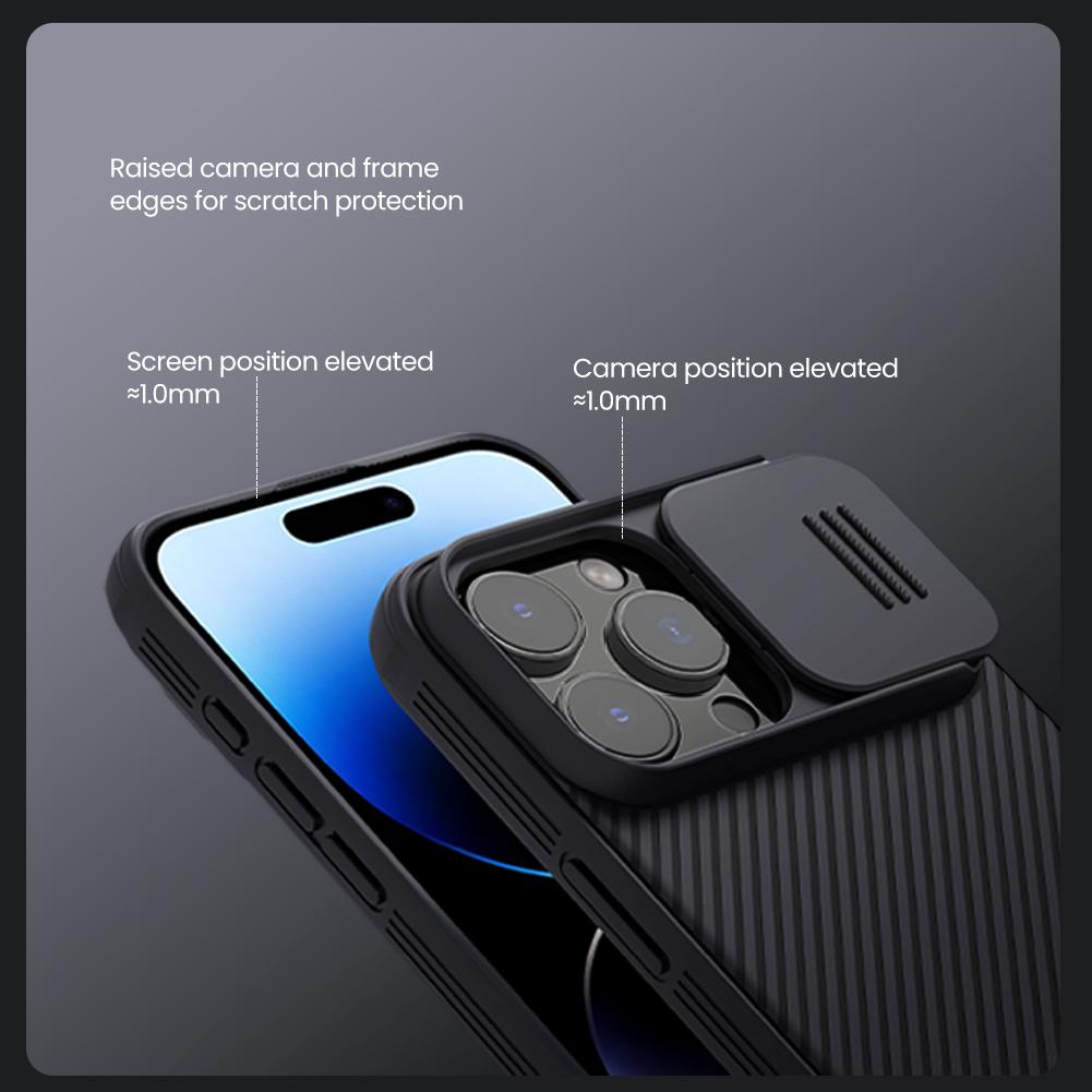 NILLKIN Camshield Pro for iPhone 16 Pro Case Compatible with MagSafe TPU+PC Phone Cover with Slider Camera