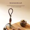 Green Sandalwood Hollow Mobile Phone Chain: Exquisite Aromatherapy Sachet Ball and Tibetan Incense Pendant Keychain in Ancient Style.