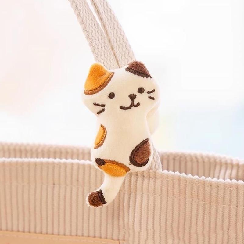 Colgante de Bolso de Peluche de Gatito Kawaii Mini Muñeco de Peluche de Gato Muñeco de Peluche de Dibujos Animados Amuletos para Bolso Juguete de Peluche de Animal Suave Regalo para Niña Estudiante