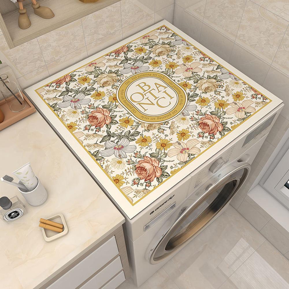 Tappetino per lavatrice Flower Ins Air Fresh Wear Free lavabile tovaglietta può essere tagliato tovaglietta pieghevole