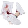Korean Women Small White Shoes Student Flats Skateboard Shoes Fashion Lace-up Leather Casual Sneakers Ladies Leisure Shoes Mujer