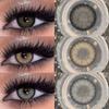 1 Pair Big Black Color Contact Lenses Natural Gray Lenses Blue Eye Makeup Contacts Yearly Brown Beauty Pupils Eye Cosmetic