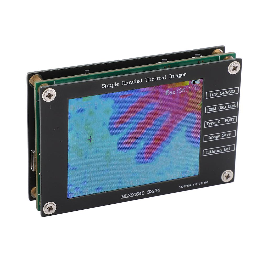 Thermal Imager Infrared Camera Digital Handheld Portable Multifunctional 2.8in LCD Screen