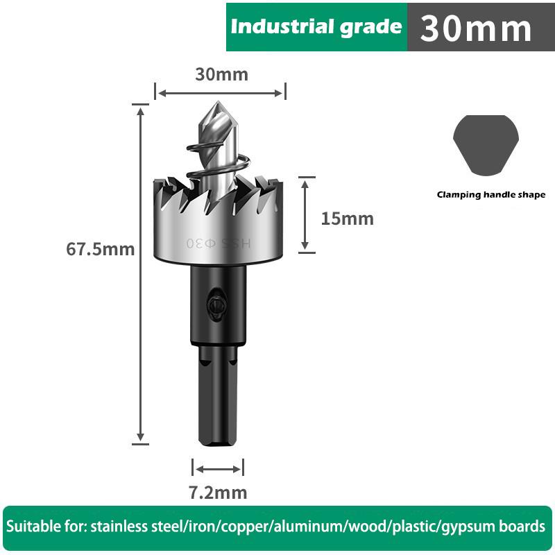 Hole Saw Set 12-100mm Hard Metal Drill Bits Heavy Duty Hole Opener Hole Cutter For Metal Stainless Steel Iron Wood Plastic Etc.