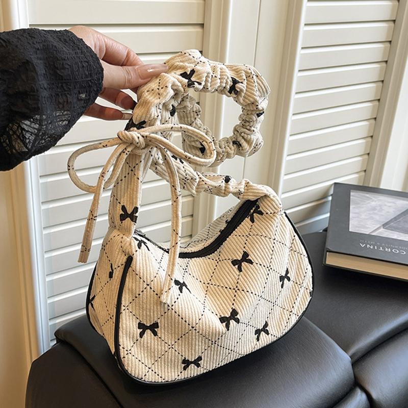 

Yogodlns Fashionable Butterfly Knot Simple Shoulder Handbag Women s Bag Street Trend Small Summer Daily Match Zipper Opening 22x8x14cm белый