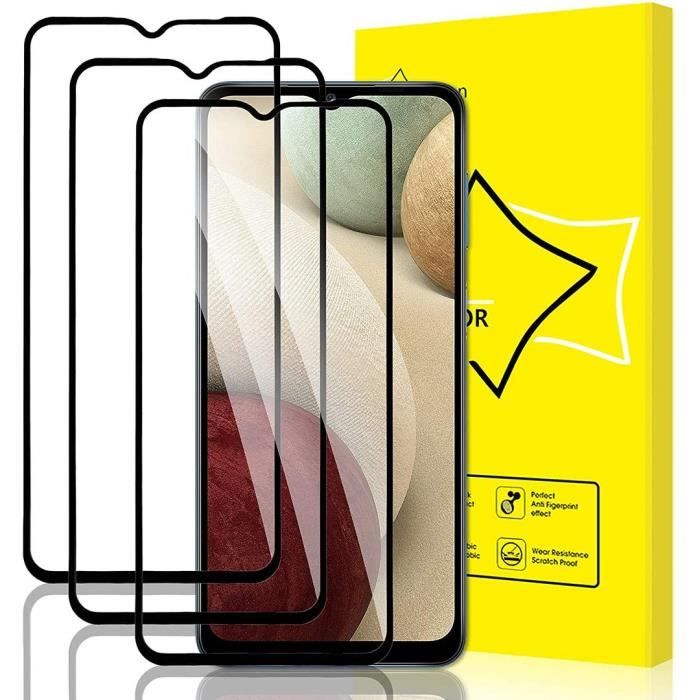 Verre trempé intégral PROSHOP pour Samsung A12 - Pack de 4 Films - Haute résistance Anti rayure - 9H Dureté