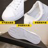 Thick-soled 22 spring and autumn new white student round head board shoes street single shoes