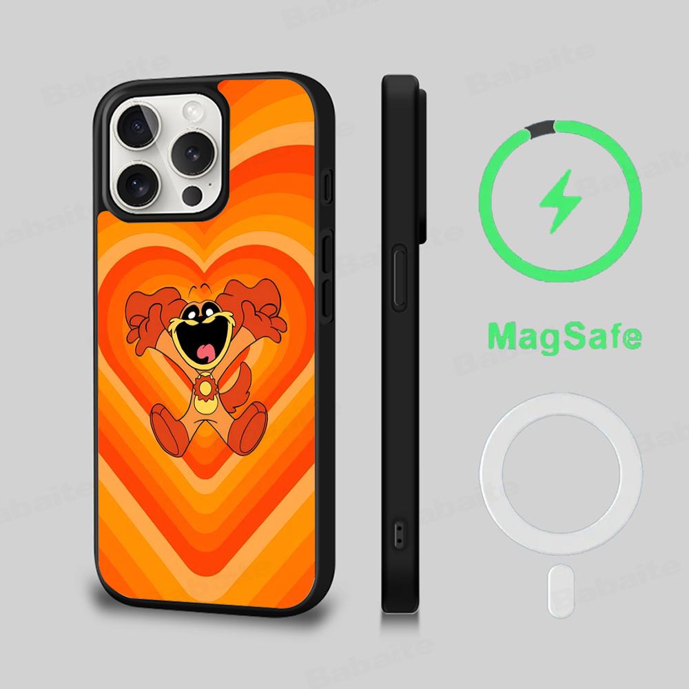 

S-Smiling C-Critters C-CATNAP DOGDAY Phone Case Magesafe Magnetic Wireless Charge Case For iPhone 16 13 14 15 Pro Max Plus Mini iPhone 12 Pro