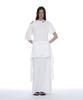 PARTIMENTO WOMEN Two-Way Cutout Deconstructed Top_White