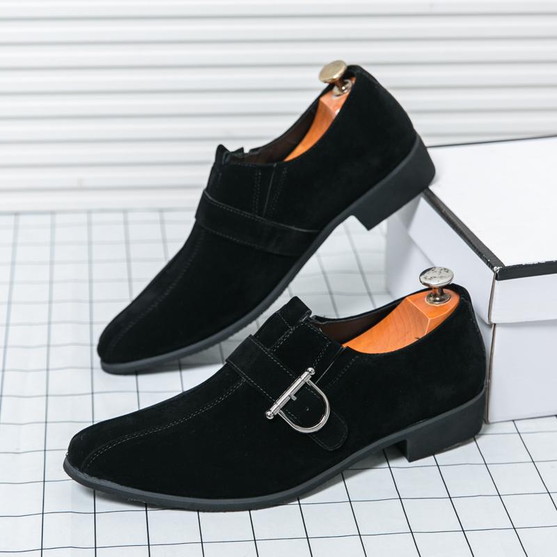 Fashion Spring Hot Selling Men's Suede Leather Shoes Pointed Tips Classic Men's Business Casual Shoes High-quality Loafers Comfortable