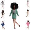 30cm11 High-quality 30cm11 Inch Fashion Doll With Elegant Style European And American African Black Skin Curly Hair Available On