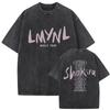 Retro Gewaschen Shakira LMYNL Welttournee 2026 T-Shirts Las Mujeres Ya No Lloran Doppelseitiger Druck T-Shirt Herren Damen Oversized T-Shirts