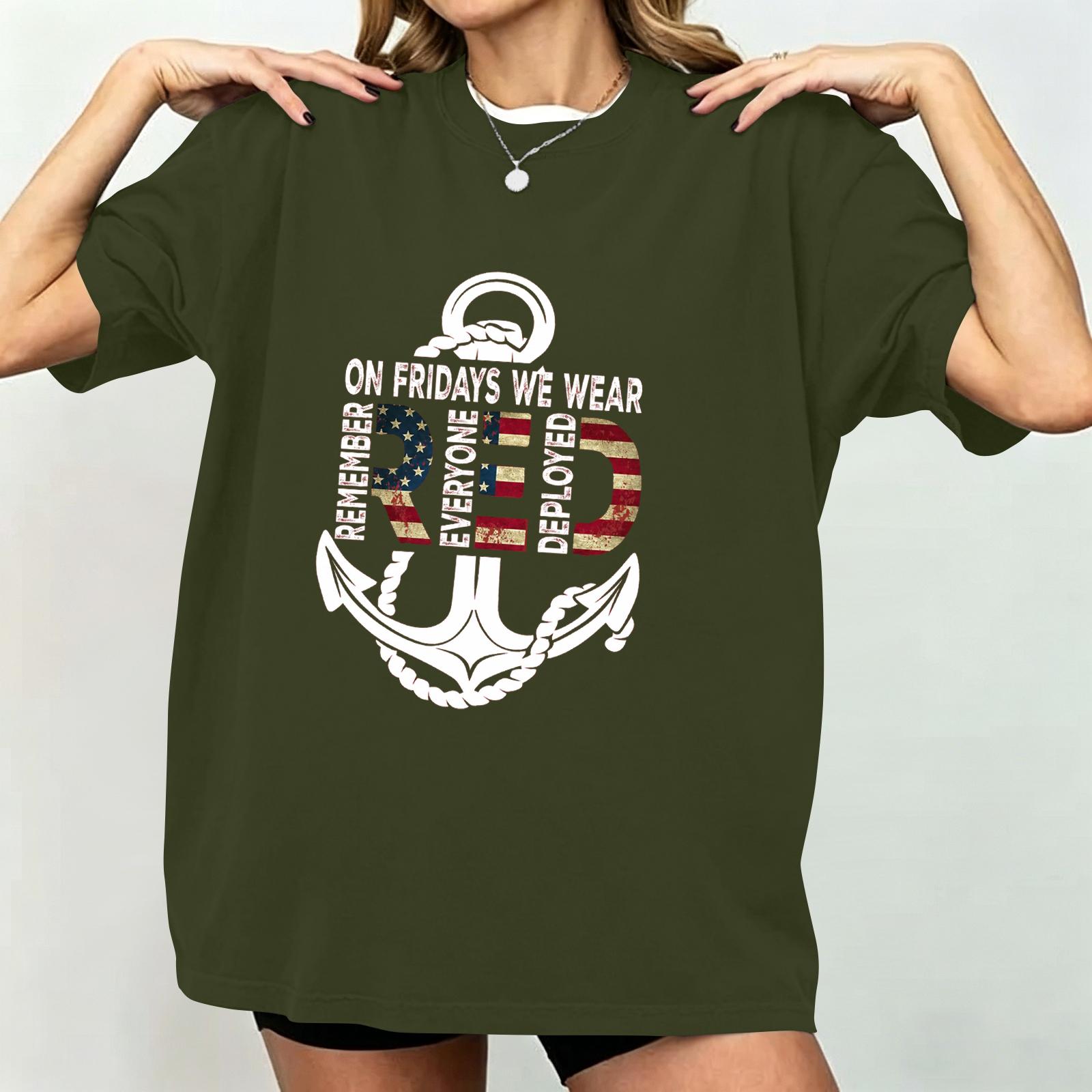 

Women s Casual Short Sleeve T-Shirt Loose Fit Crew Neck Graphic Print Top Comfortable Summer Tee for Daily Wear L