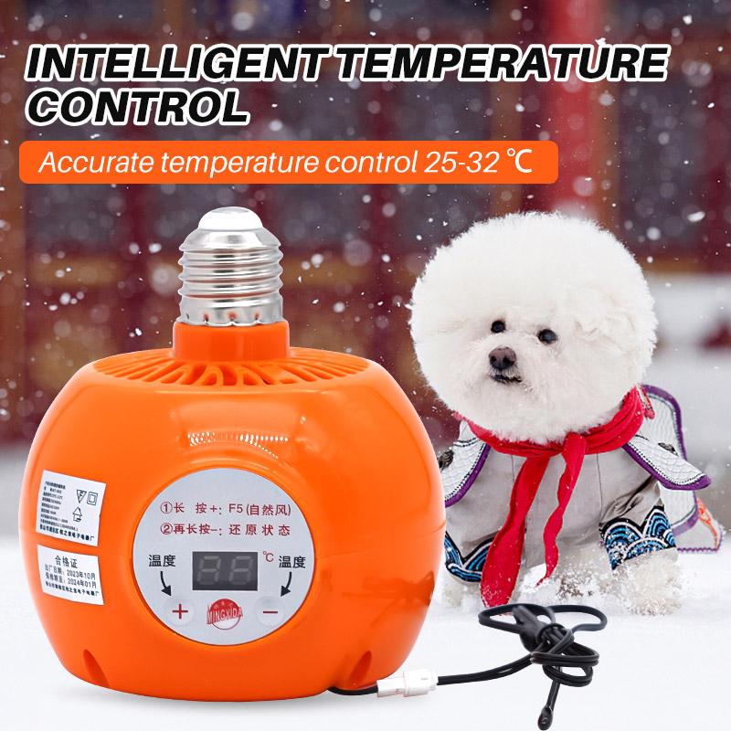 Nueva Lámpara Calefactora 220V 150W Controlador de Temperatura Termostático Calentador Luz Cálida Para Animales de Granja Pollo Lechón Perro Mascota