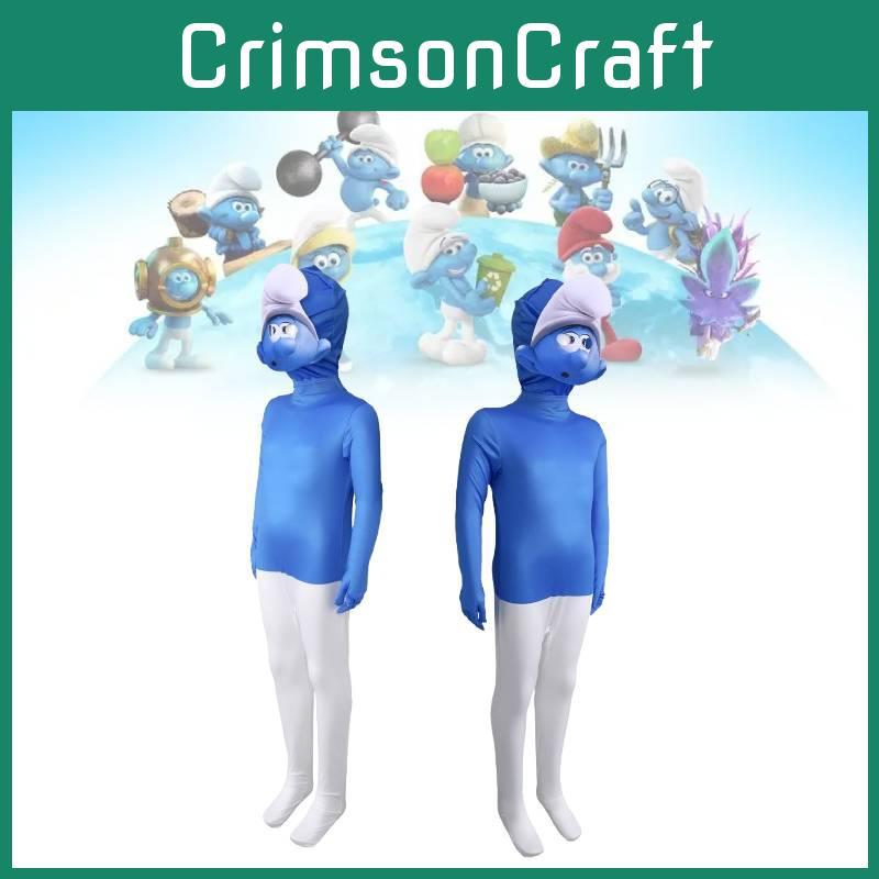 Schlümpfe Cosplay Saisonkostüm Jumpsuit Animationsfiguren Party Halloween