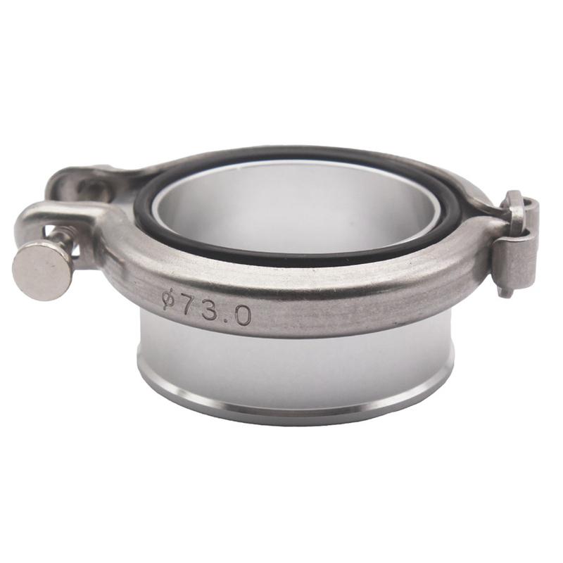 Turbo Compressor Exit V-band Flange With clamp Aluminum For Cummins 5.9L For Holset HX35 HX35W HX40W