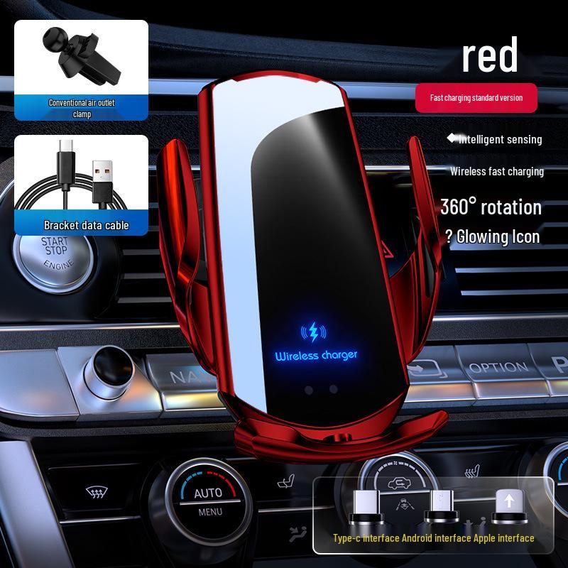 Q3 Magic Clip Car Wireless Charger & Phone Holder, 15W Auto Open/Close, Navigation Mount.