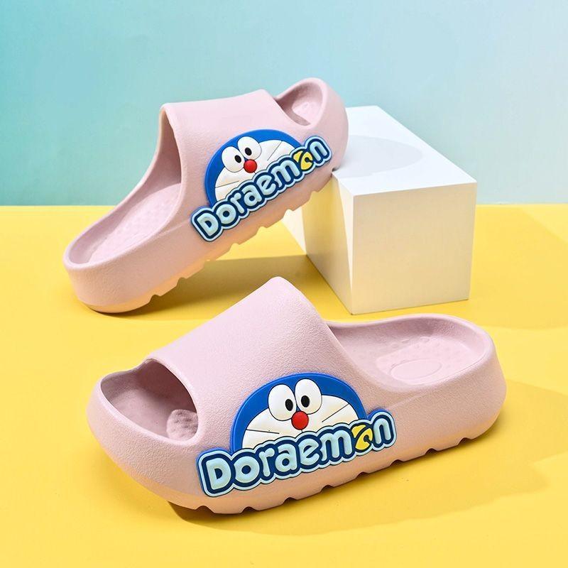 Comfortable Cartoon Dingtang Cat Children s Slippers Soft Bottom Non-slip Design For Boys Purple,4041