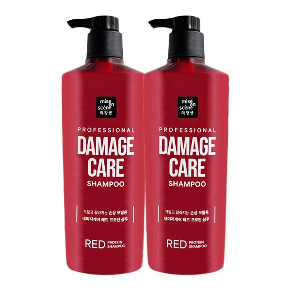 mise en scène Damage Care Red Protein Shampoo 680ml x2