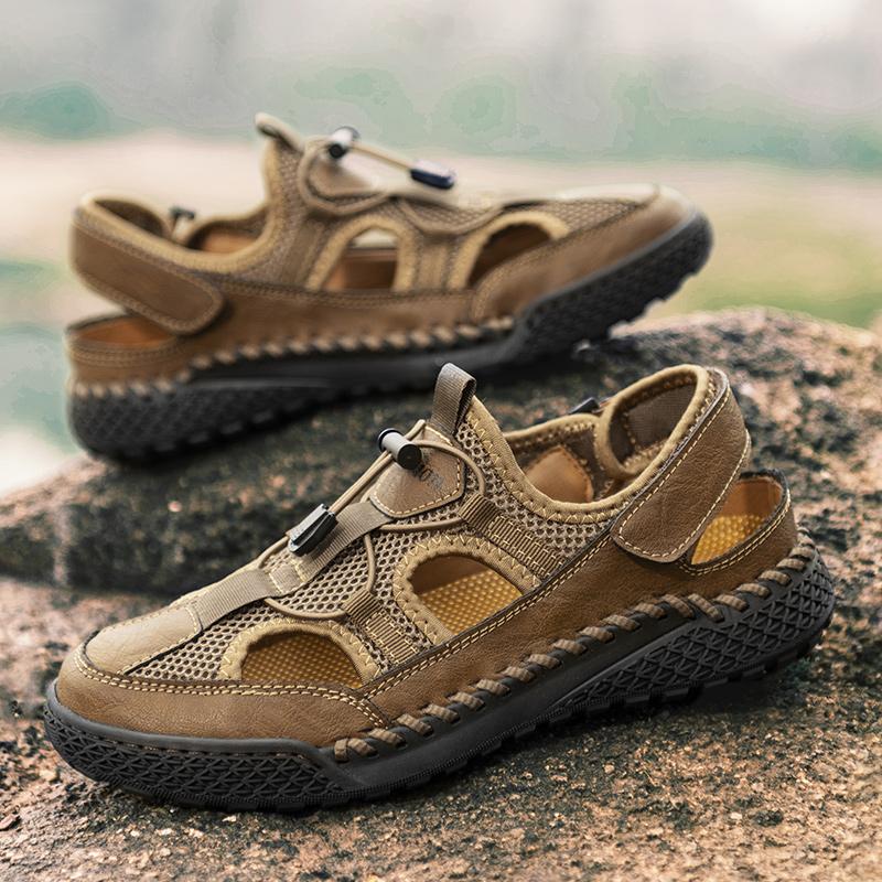 38-46 Summer Men's Casual Closed Toe Sandals Womens Large Size Casual Sandals for Men Mens Hiking Sandals
