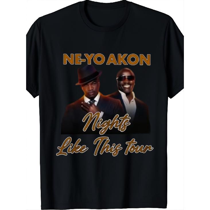 A Printed Tee for The NE-YO And A-K on The Nights Like This Tour 2026 S чёрный