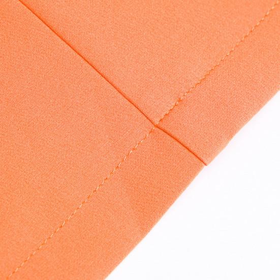 Revers Langarm Pattentaschen Büro Blazer Herbst Zweireihig Mittellang Damen Anzug