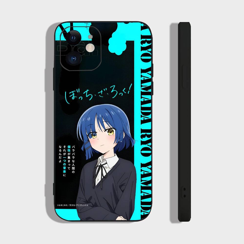 Anime Bocchi The Rock For IPhone 15 16 14 Plus 13 12 11 17 Pro Max 17 Air Black Soft Phone Cover