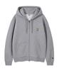 Wacky Willy Signature Kiki Wappen Zip-Up Hoodie Gray