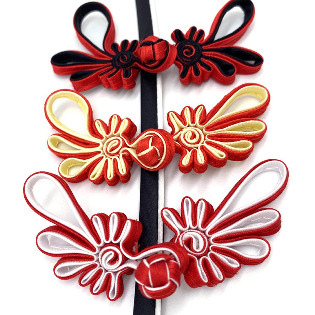 1pair Chinese Knot Buttons Handmade Cheongsam Buttons Traditional Dress Buttons for Cheongsam Invitations