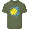 Torn Palau Flag Palauan Day Football Unisexs Light Cotton TShirt