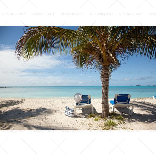 Seaside Beach Palm Tree Coconut Tree Poster Landscape Pictures for Living Room Canvas Painting Prints Modern Home Decor Wall Art