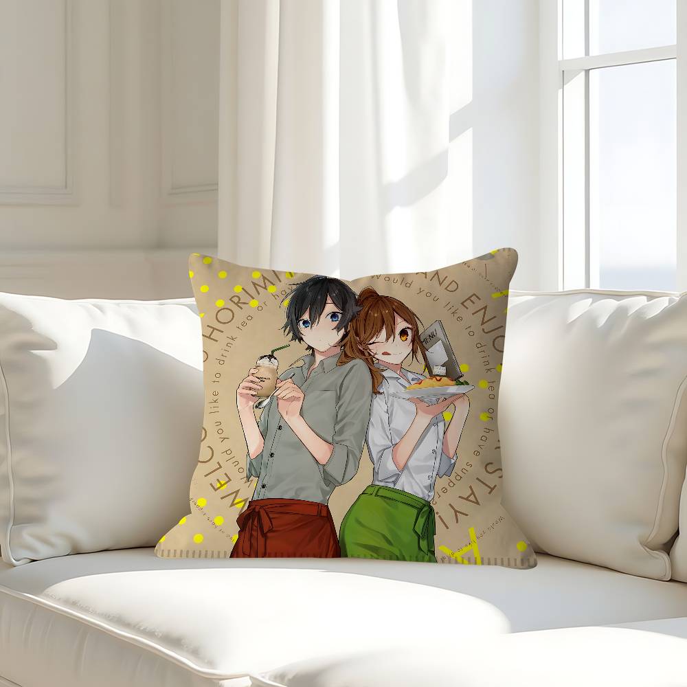 Anime H-Horimiya Pillow Case Removable Washable Cushion Cover – All-Season Soft Linen