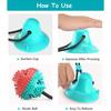 Dog Chew Toy Suction Cup Interactive Dog Toys Pet Molar Bite Toy Interactive Pull Rope Chew Rope with Squeaky Toys Ball, Dog Toothbrush Dog Toys for