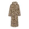 Linea Womens/Ladies Leopard Pattern Hooded Robe
