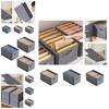Multipurpose Non-woven Clothes Storage Box Gray Various Sizes