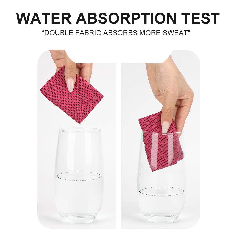 WRELS 1/2 PC Summer Cooling Wrist Sweatband Sport Wrist Brace Support Sweat Absorbing Wristband Gym Running Breathable Wristband 1