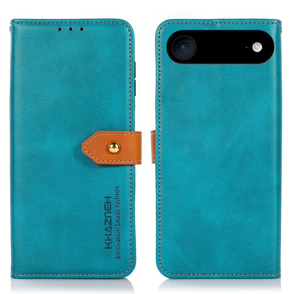 

KHAZNEH For iPhone 17 Air Wallet Phone Case Stand Leather Flip Cover Blue