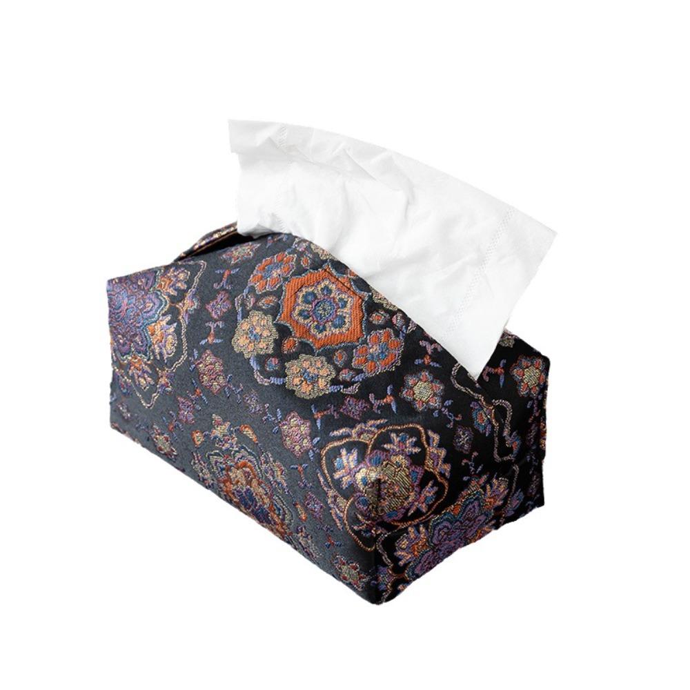 Retro Style Tissue Box Exquisite Napkin Case Desktop Decorate Napkin Paper Holder  Office