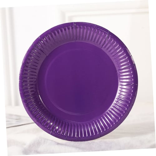 FRCOLOR 60-Count Disposable Paper Plates, 7-Inch, Colorful Designs, Party Tableware for Birthdays, Weddings, and More
