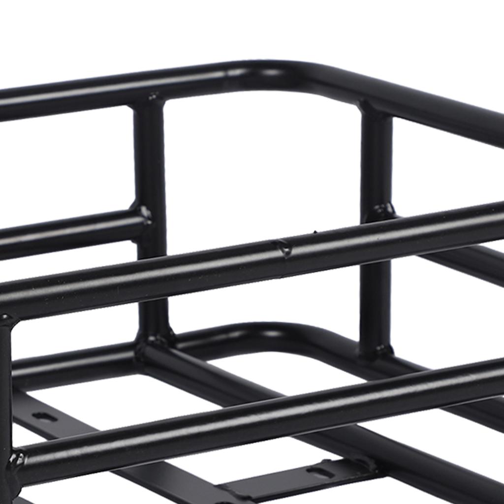 Bike Rear Seat Basket Large Capacity Cargo Carrier Rustproof Storage Basket For Bicycle