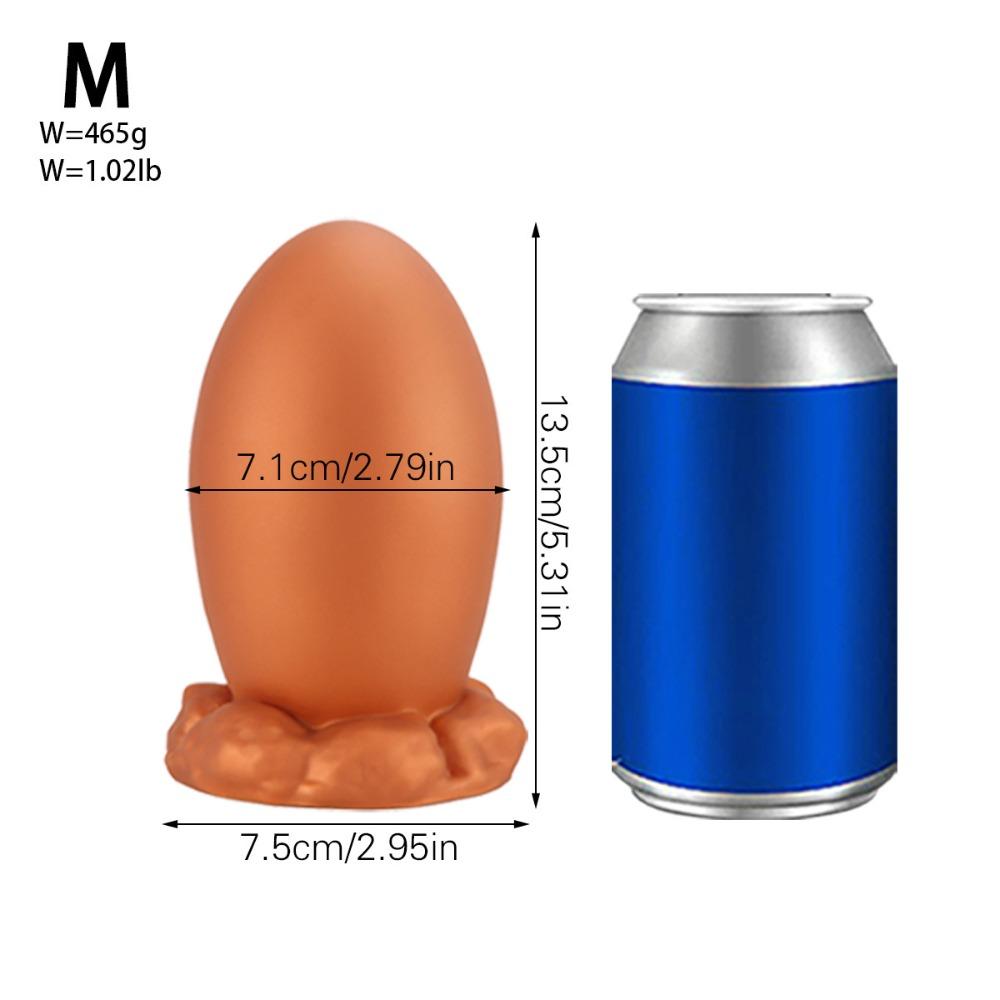 Giant T-Rex Egg Anal Plug - Premium Liquid Silicone Soft Anal Toy for Anal Training