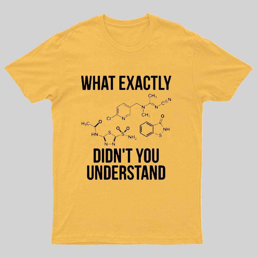 What Exactly Didnt You Understand Geeky T-Shirt