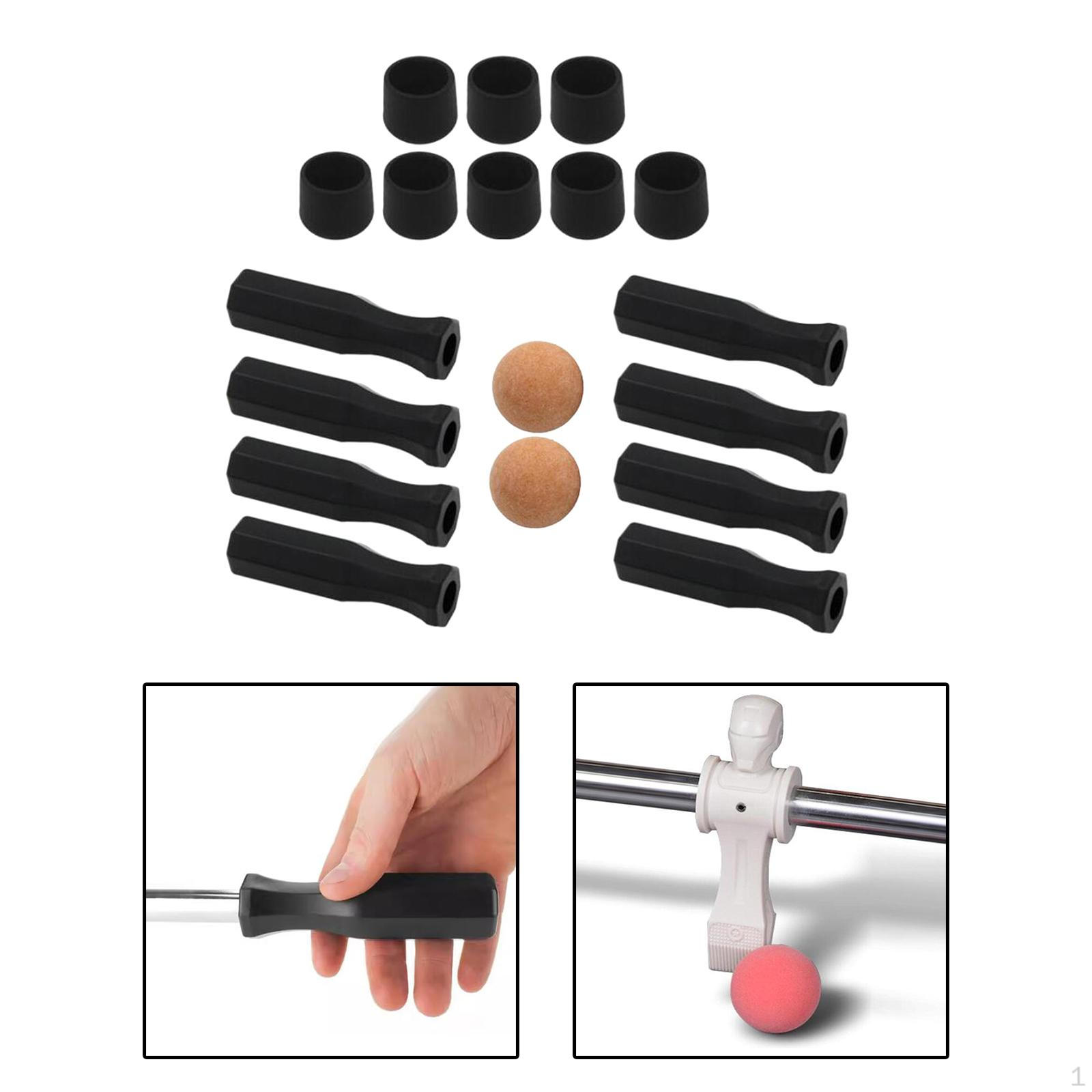 

Ручки для настольного футбола 18 шт./набор Компоненты для обслуживания Замена торцевых заглушек стержней для ремонта настольного футбола Orange Ball