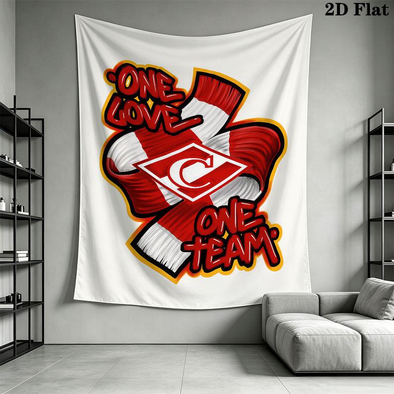Spartak Moscow Dash Wall Hanging Printed Fabric Blanket Decorative Tapestries for Bedroom Living Room Home Decor