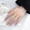 Cycle Ring Opening Skin-friendly Metal Fashion Cool Finger Circle for Dating
