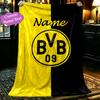 Borussia Dortmund BVB (2) Blanket Lightweight Print Throw Blanket For Couch, Bed, Car, A Heartfelt Gift for Your Family and Friends